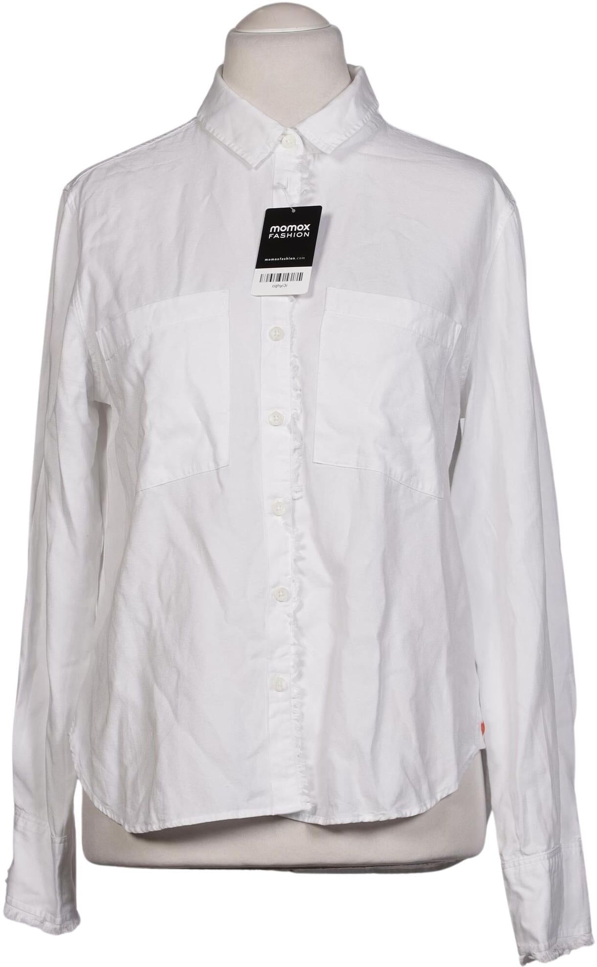 Adenauer & Co Damen Bluse, Weiß, Gr. L, Lyocell - Second Hand