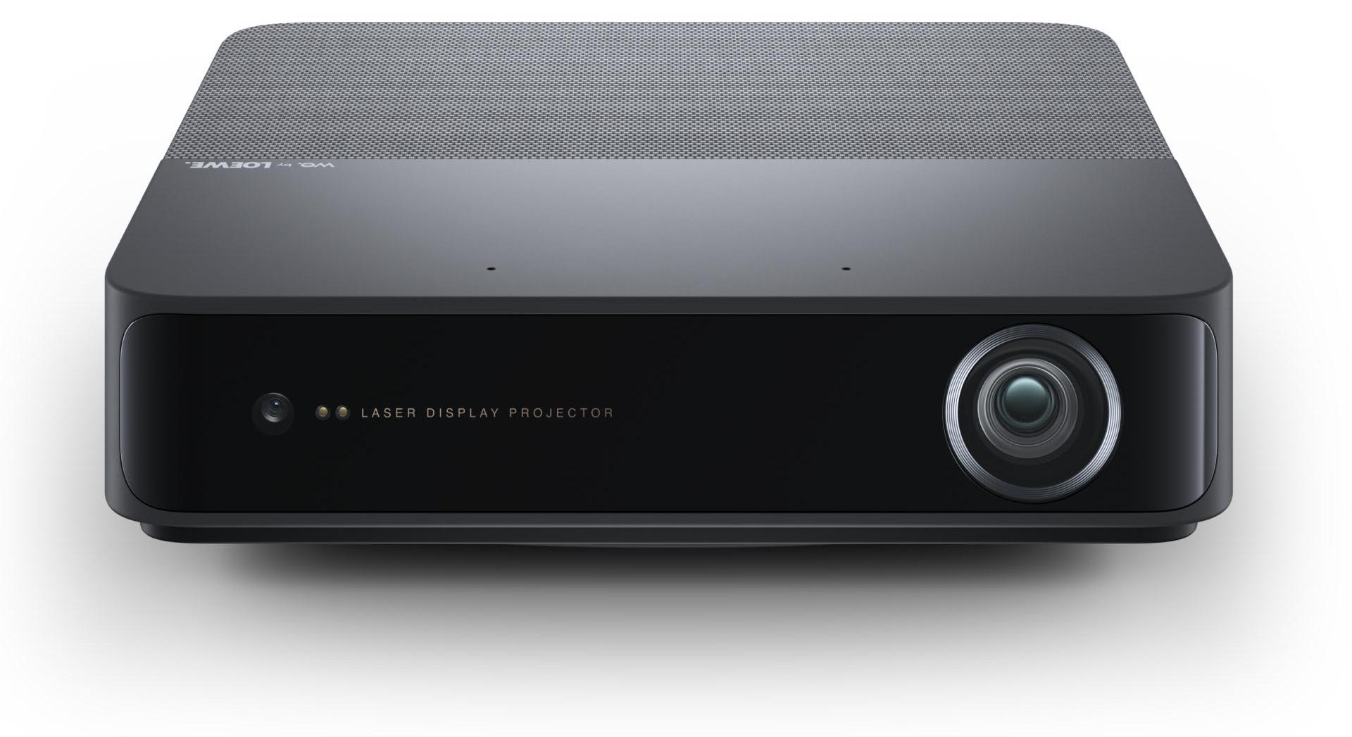 Loewe We. Beam Portabler Laser Projektor, Full HD, ALPD Laser, Dolby Audio, Miniprojektor, Beamer, hoher Kontrast, 40-120 Zoll, Ladbar mit Powerbank