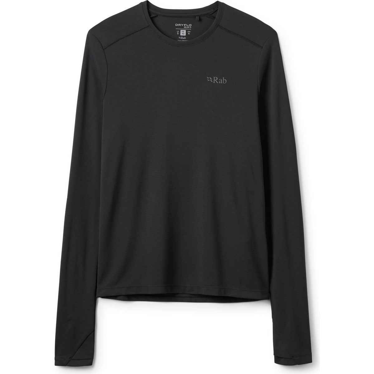 Rab Force LS Tee Wmns black (BLK) 10 QCC-23-BLK-10