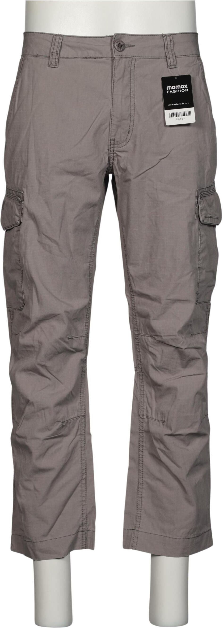 Charles Vögele Herren Stoffhose, Grau, Gr. W34, Baumwolle - Second Hand