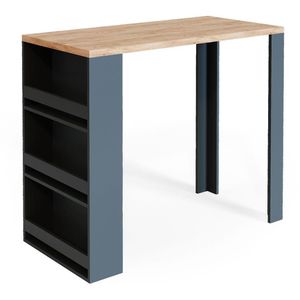 Vicco Bartisch goldkraft eiche / anthrazit, mit 3 Regalfächern, (B/H/T) 117 x 106 x 57cm