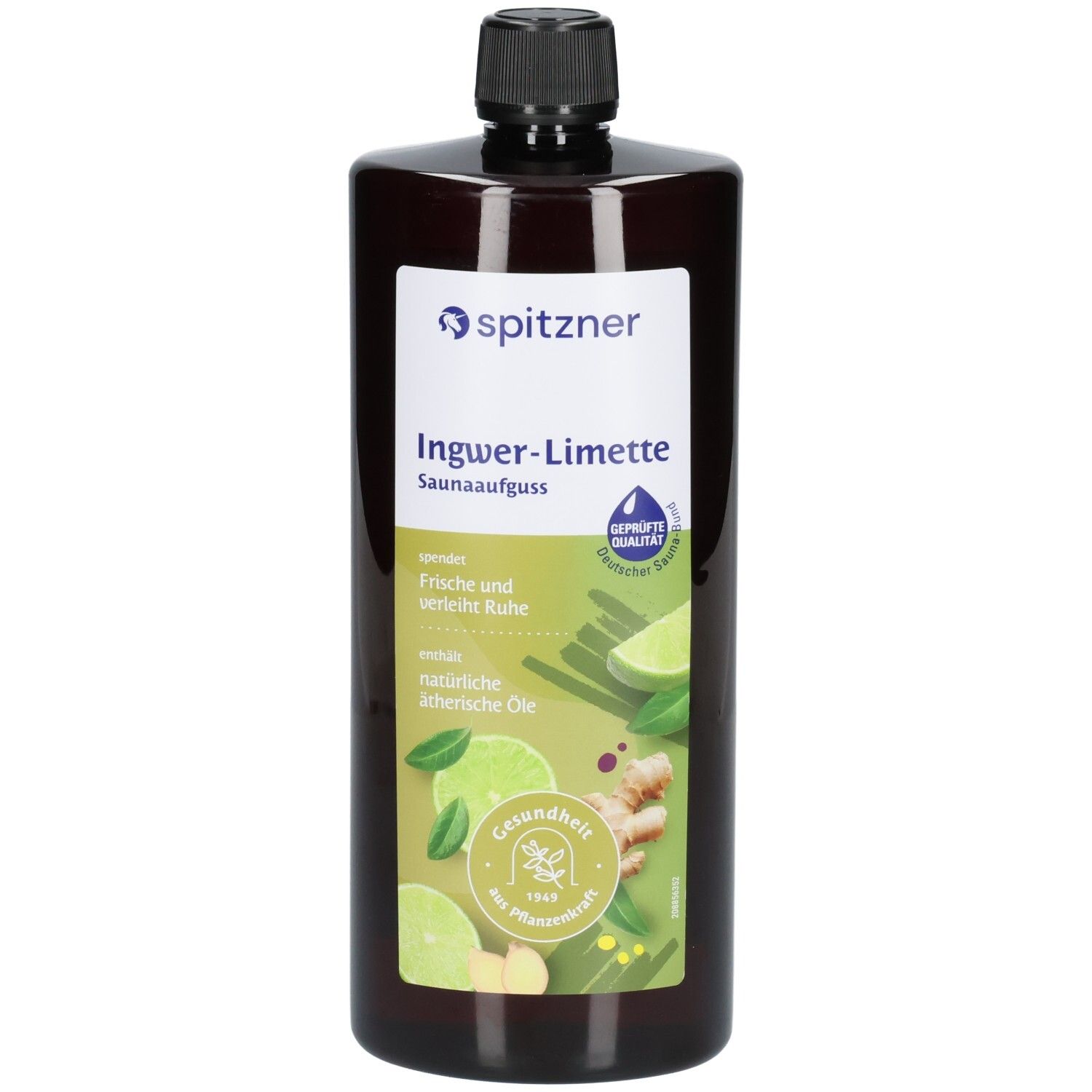 Spitzner Saunaaufguss Ingwer Limette Wellness 1000 ml Konzentrat