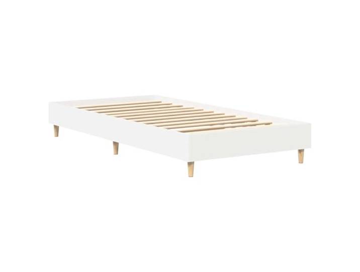 KTHLBRH Bettgestell weiß aus mehrschichtigem Holz Minimalistisches Design, robuste Plattform, einfache Reinigung, nur für den Innenbereich
