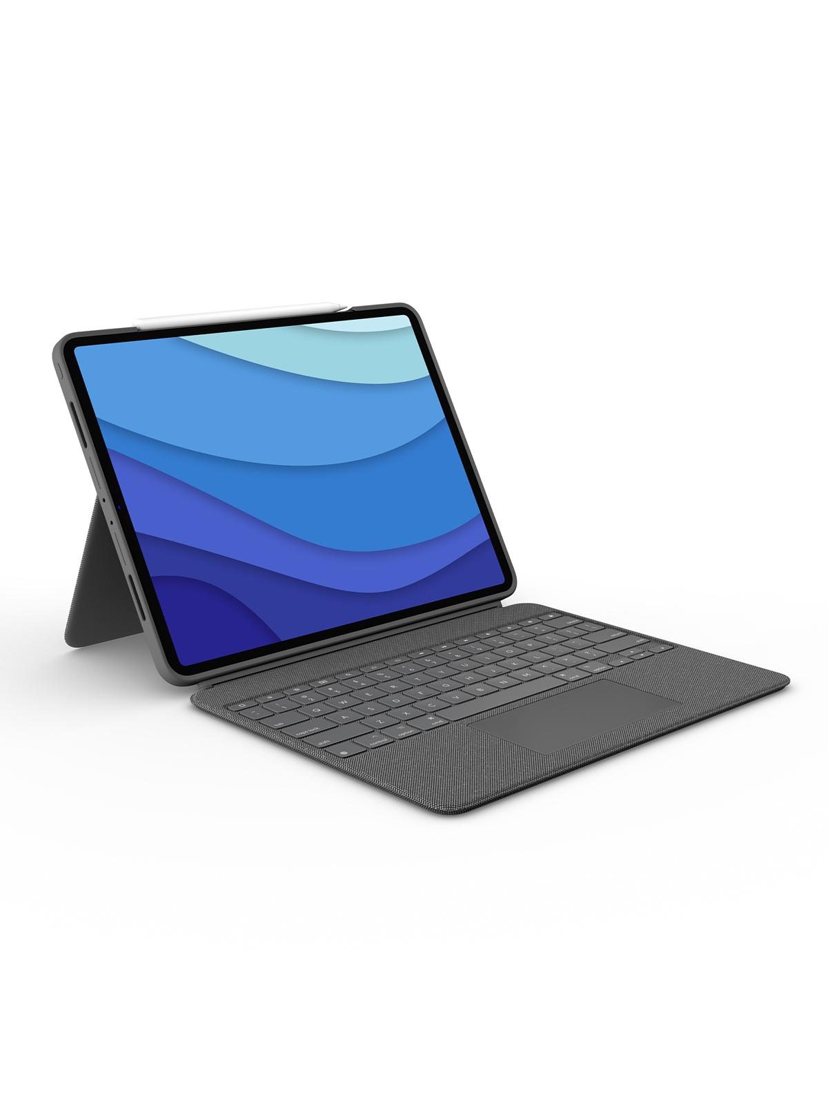 Logitech Combo Touch for iPad Pro 12.9'' - UK - Tastatur & Folio-Set - Englisch (UK) - Grau