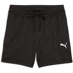 PUMA Sport High-Waist 4" Jersey Shorts Damen 01 - PUMA black L