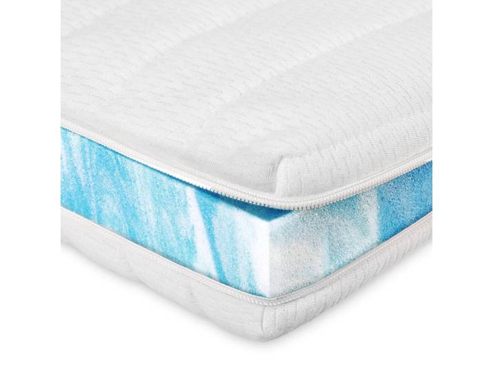 AM Qualitätsmatratzen Hypersoft Topper 90/200 cm - 6cm Höhe & Toledo Bezug, Weiß, Uni, Rechteckig, 90x200 cm, Schlafzimmer, Matratzen, Topper
