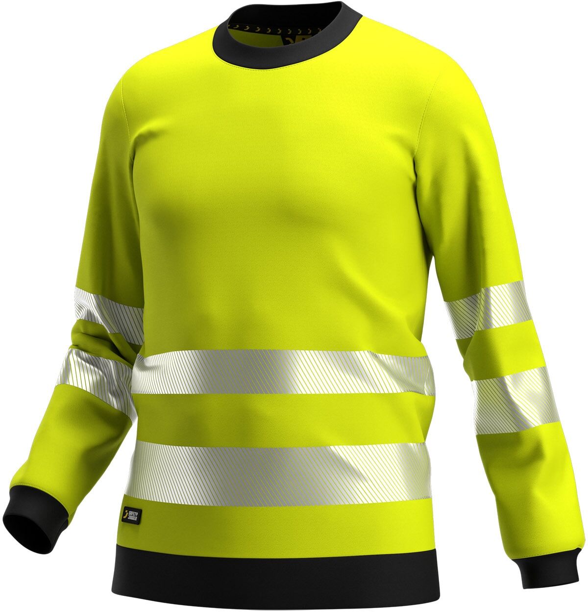 Kapuzenpullover SAFETY JOGGER WORKS "Bekleidung 012547 Safety Jogger Scuti", Herren, Gr. L, gelb, Obermaterial: 100% Baumwolle CO., Pullover Kapuzenpullover