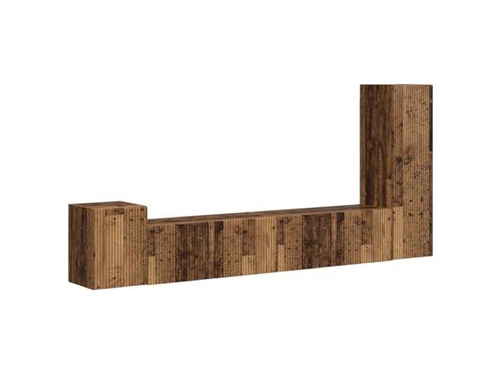 KUPTYERFG TV-Schrank Set Wandmontiert 3-Teilig Altholz Holzwerkstoff Platzsparende Hängeschränke fürs Wohnzimmer: Viel Stauraum für Receiver und Deko dank robuster Holzwerkstoff-Elemente.