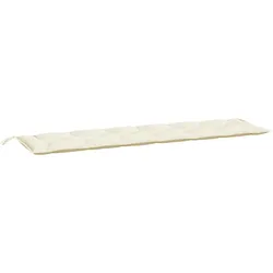 vidaXL Gartenbank-Auflage Creme 200x50x7 cm Oxford-Gewebe