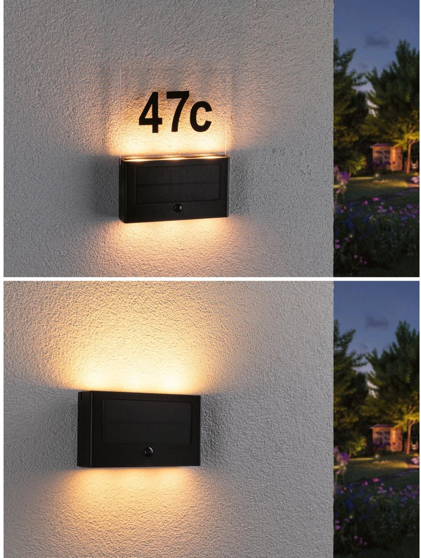 PAULMANN LED Wandleuchte "Neda", schwarz (weiß, neutral), H: 22,6cm, Leuchten, LED Wandleuchte weiß, neutral H: 22,6cm
