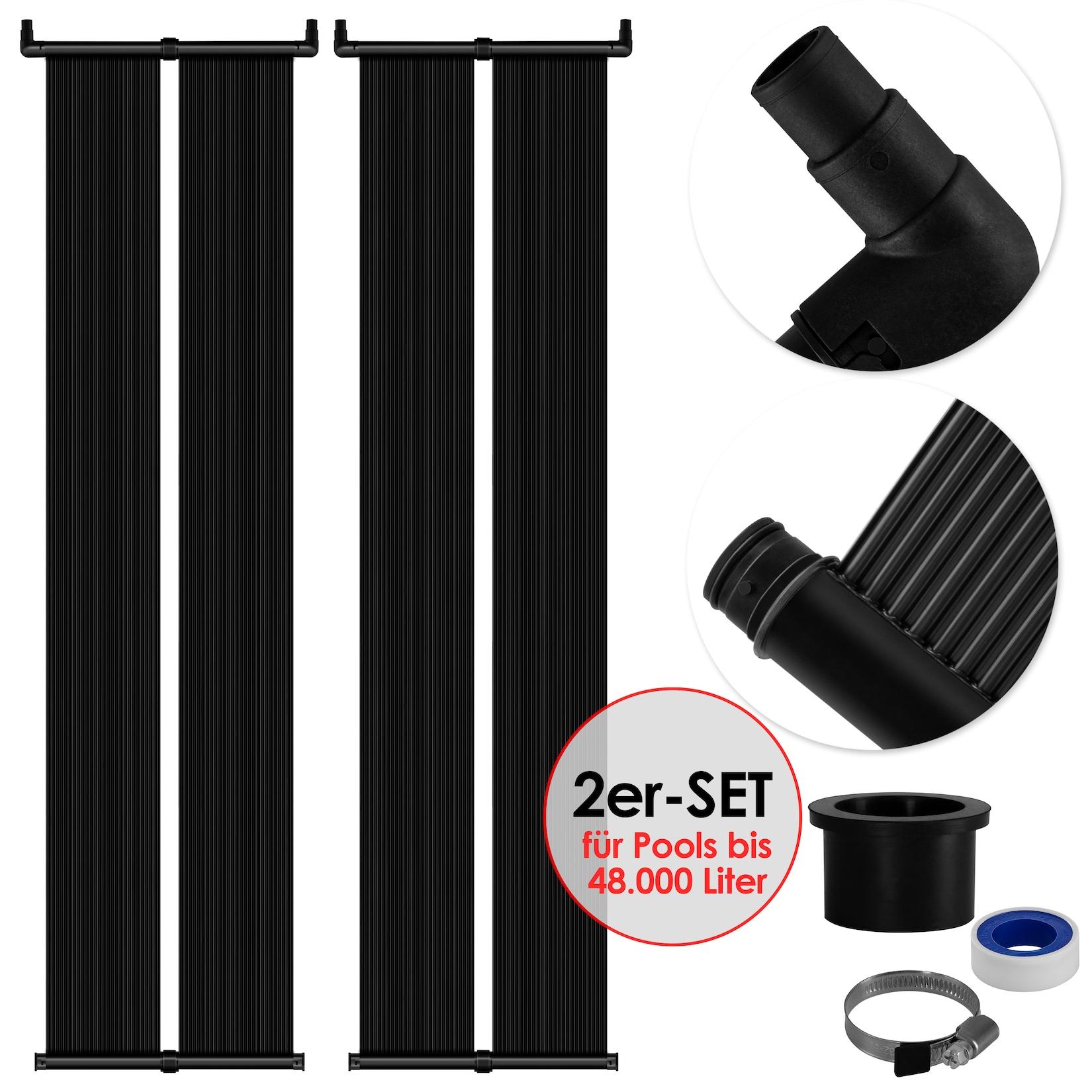 KESSER® Solarkollektor Poolheizung cm, Warmwasser Heizung Solarheizung für Pools l Beliebig erweiterbar l UV-beständiger Kunststoff