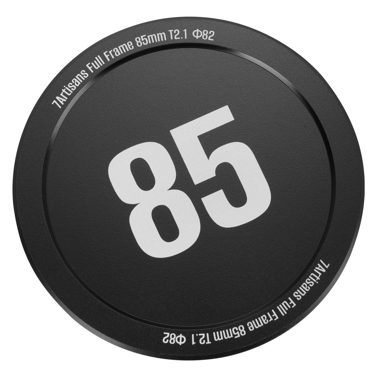 7artisans 85T21B-EF INF 85mm T2.1 INFINTE EF Mount (Black) (Canon EF, Vollformat) (85T21B-EF INF)