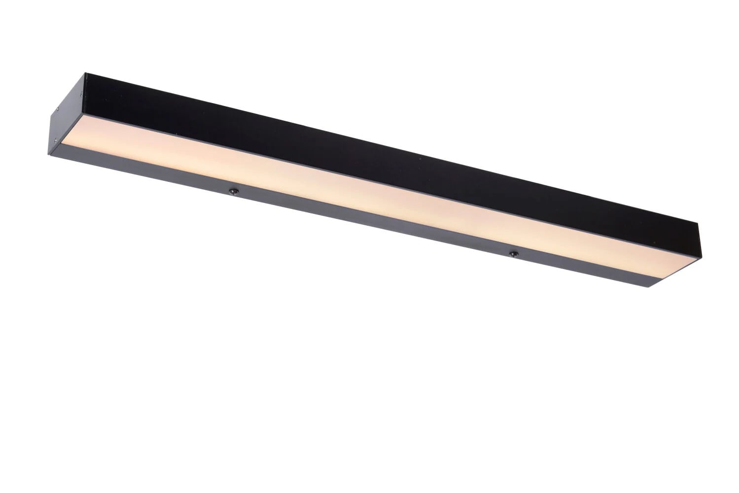 Lucide ALEXA Wandlamp voor Badkamer - LED - 8W - 3000K - Zwart - IP44 - 60 cm