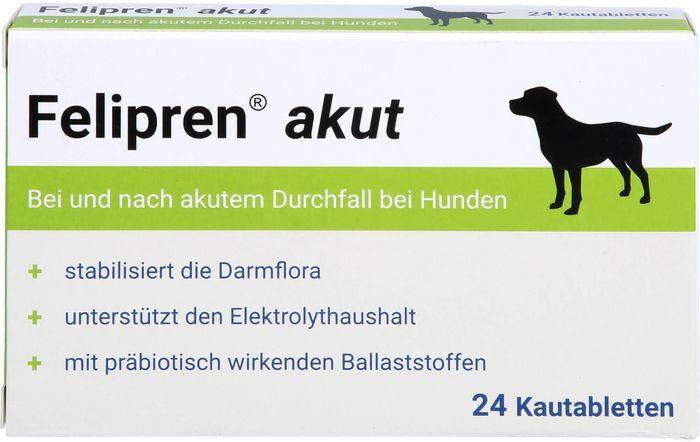 Felinapharm GmbH Felinapharm Tiergesundheit FELIPREN akut Kautabl.bei u.nach Durchfall f.Hunde 24 St.
