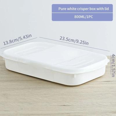Food Grade Divided Refrigerator Storage Container For Meal Prep, Frozen Meat & Produce Organization 27.05 Fl Oz