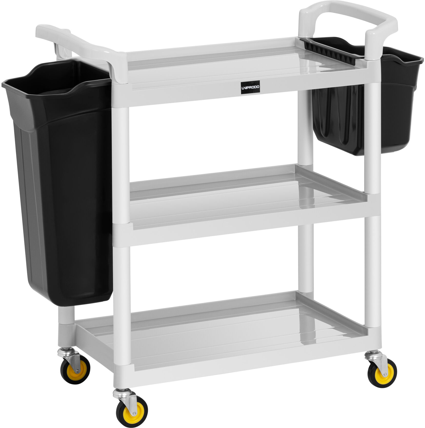 Uniprodo Room Service Trolley - 150 kg - 2 containers UNICLEAN 150