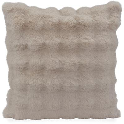 Dekokissen H.O.C.K. "H.O.C.K. Nordic", beige (beige, felloptik unifarben), B:60cm H:10cm L:60cm, Polyester, Dekokissen_Sitzkissen_Kissenhüllen, Besonders weiche, flauschige Oberfläche