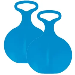 Prosperplast 2x Schneerutscher Porutscher Tellerrutscher Rutschbob, blau