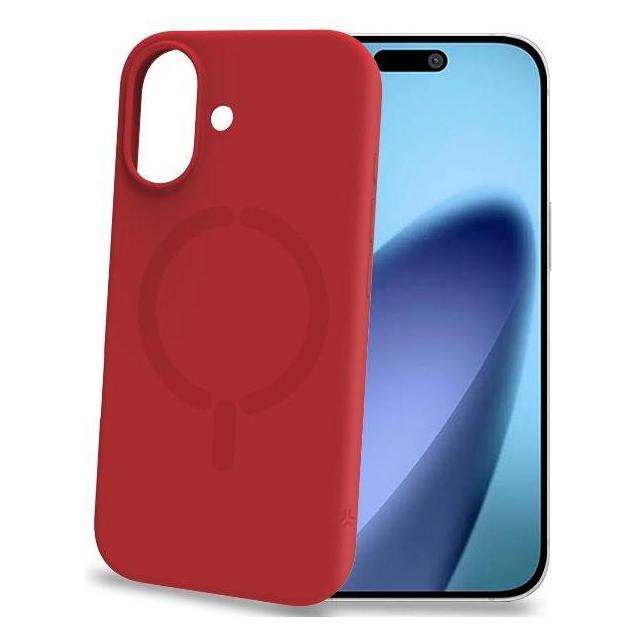 Celly Cover Feelingmag, kompatibel mit Magsafe, Rot (Apple iPhone 17) (FEELINGMAG1150R)
