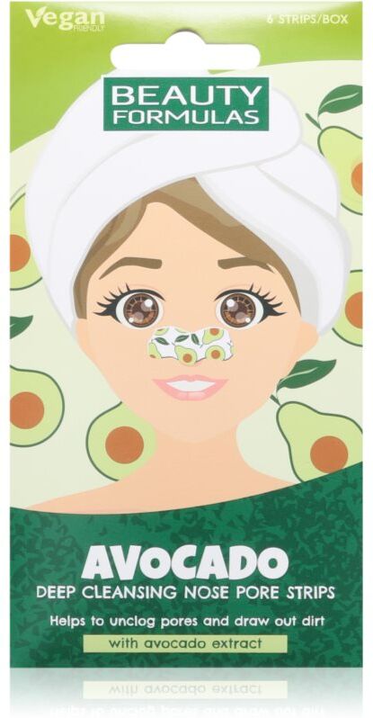 Beauty Formulas Avocado treatment for pore tightening and blackhead removal 6 pc