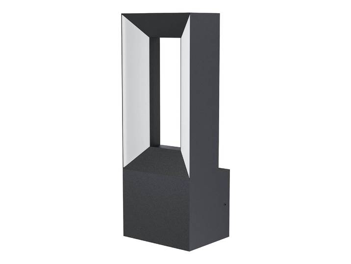 LED-Wandleuchte 11 x 29 x 9cm Schwarz/Weiß