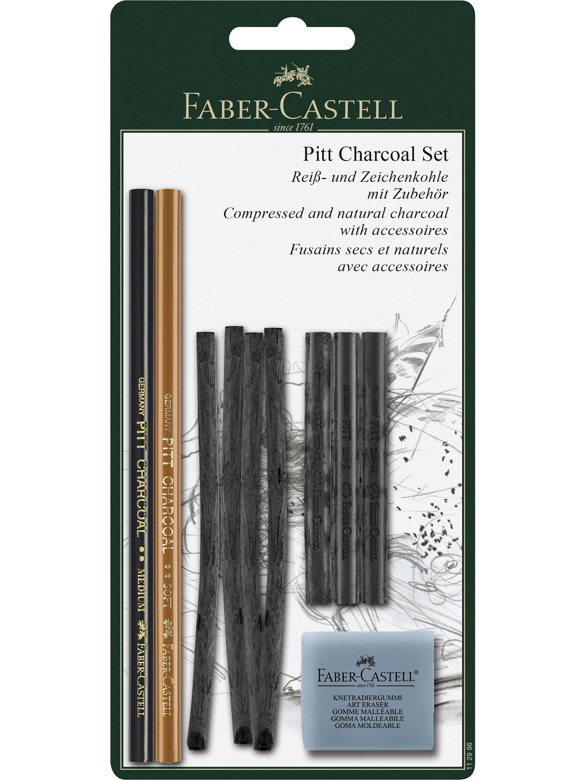 Faber-Castell Set Pitt Charcoal BK