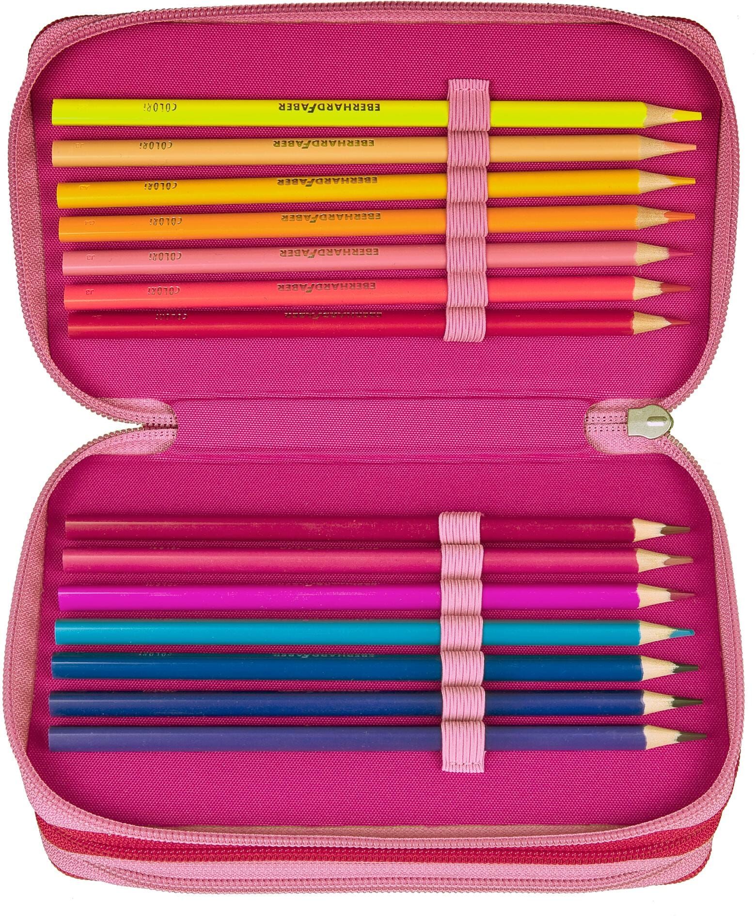 Federmäppchen SCOOLI "Tripledecker", Kinder, pink (minnie mouse), Polyester, Schreibgeräteetuis Federmäppchen minnie mouse Einheitsgröße