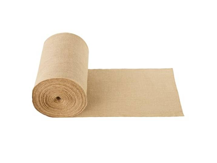 VEVOR Rouleau Toile de Jute\, 355 mm x 45\,7 m\, Chemin de Table Toile de Jute Naturelle Haute Densité 50 x 50\, Ruban pour Décoration\, Artisanat\, Mariage\, Jardinage\, Couverture Hivernale Plantes\, Arbres