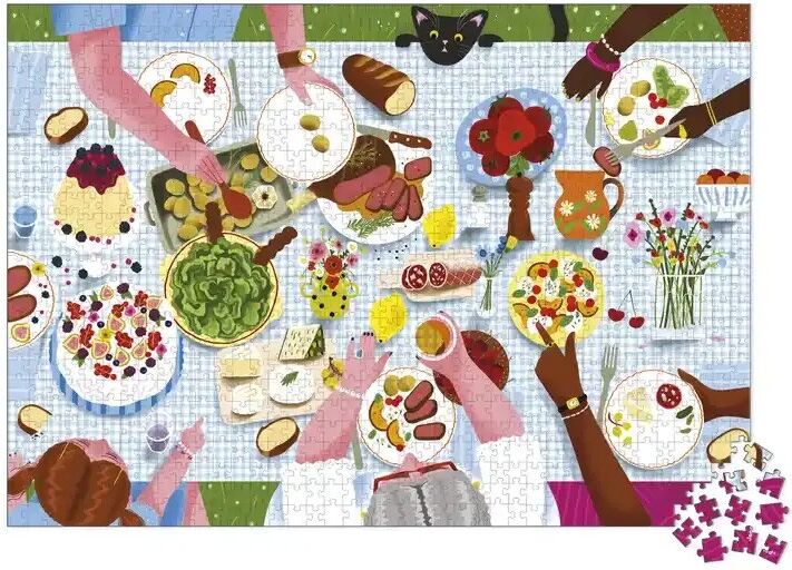 Puzzle 1000 pcs Repas de famille - Janod