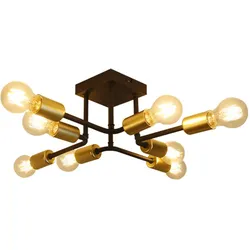 DECKENLEUCHTE Adele 8-flammig 48/48/16 cm Deckenlampe