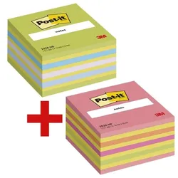 Post-it Notes Doppelpack Haftnotizwürfel »2028NX2« mehrfarbig, 7.6x7.6 cm