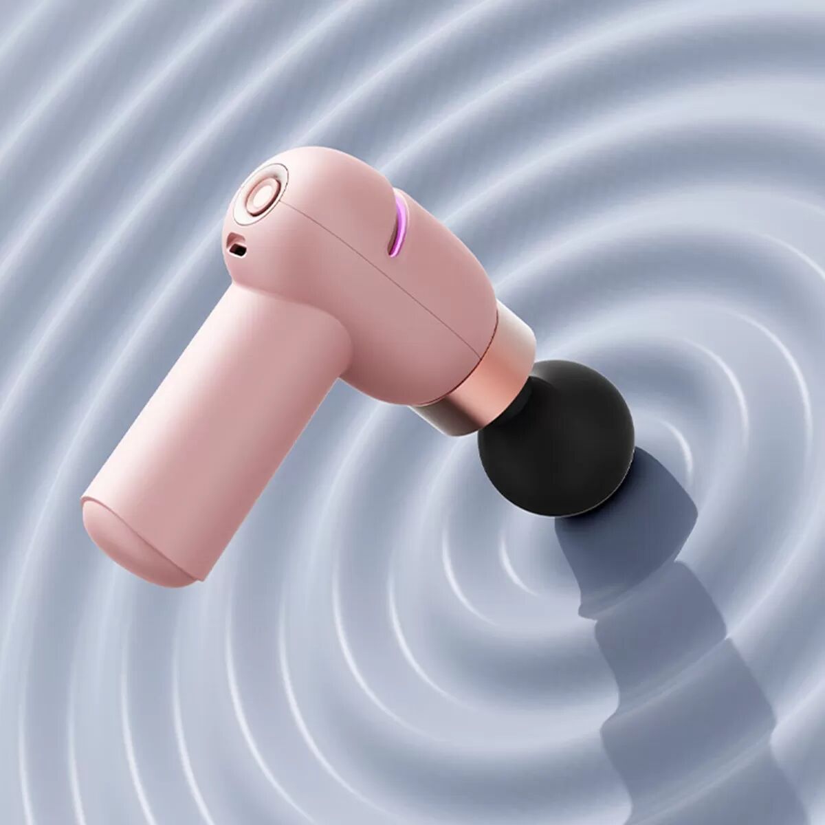 INF Mini elektrische Faszien-Massagepistole für Frauen — 12kg Perkussion, 6 Stufen, tragbar, leise, wiederaufladbar 30w Rosa