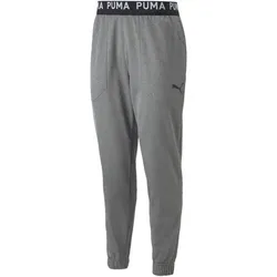 PUMA Train Pwrhouse Fleece Trainingshose Herren medium gray heather L