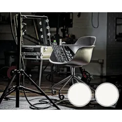 infiniti »SICLA« Swivel Designer-Drehstuhl AL30 Weiss matt lackiert / PP20 Weiss