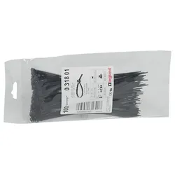 Legrand 031801 Kabelbinder Colring schwarz innenverzahnt 2,4x140mm UV-best.