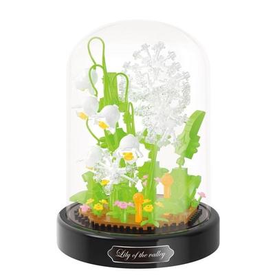BALODY Blumen: Löwenzahn/Dandelion, DIY Bausatz aus Miniblocks, 480 Klemmbausteine