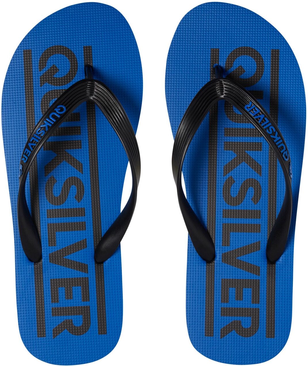 Sandale QUIKSILVER "Java Wordmark", Jungen, Gr. 1(32), blau (schwarz, blau, schwarz), Synthetik, Schuhe Sandale schwarz, blau, schwarz 1(32)
