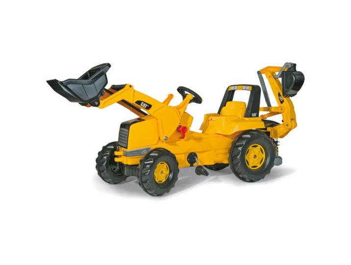 RollyJunior CAT Backhoe-Loader Rolly Toys Gelb Kunststoff - Farbe: gelb/schwarz