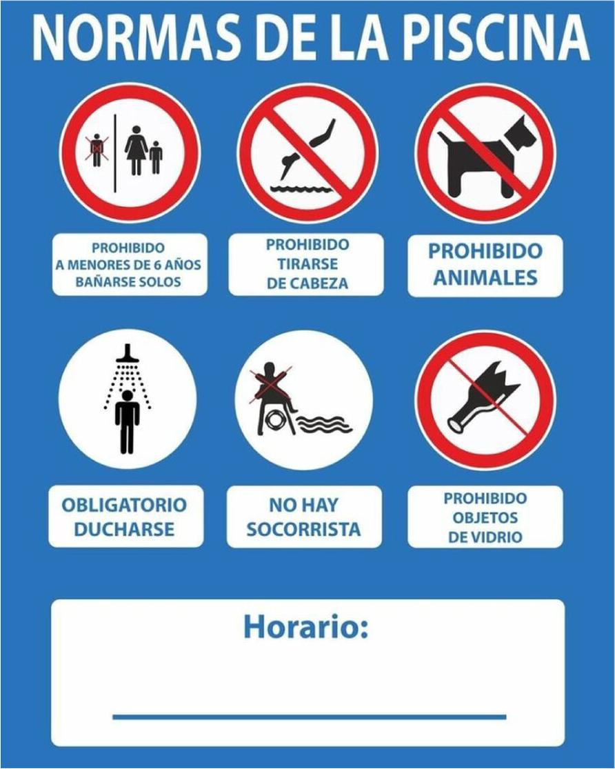 Cartel Normaluz PVC zwembadmat 50 x 40 cm
