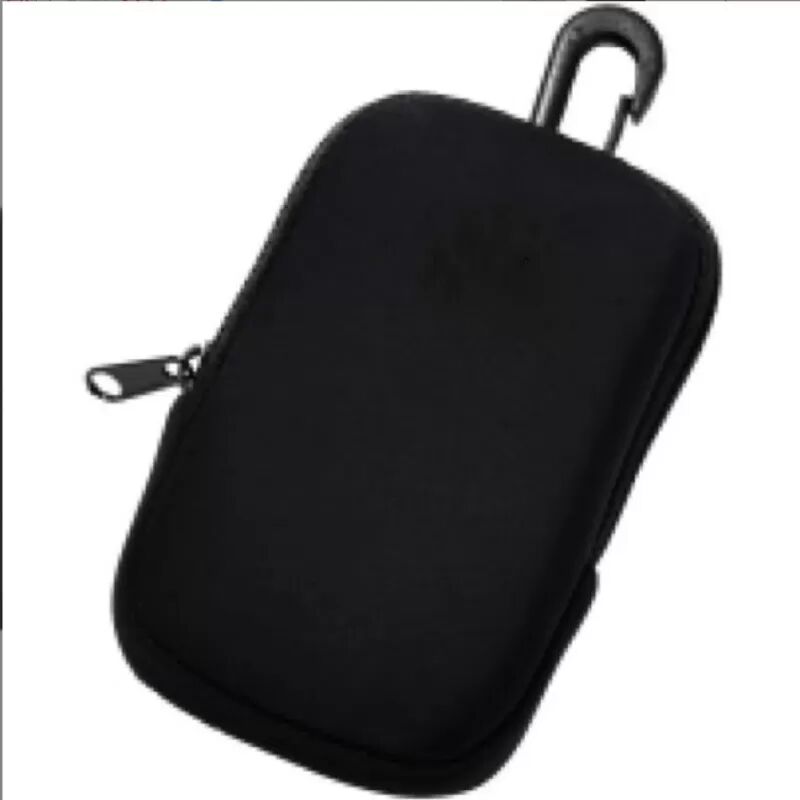 INF Reißverschlusstasche mit Karabinerhaken, Kosmetiktasche Organizer Schwarz