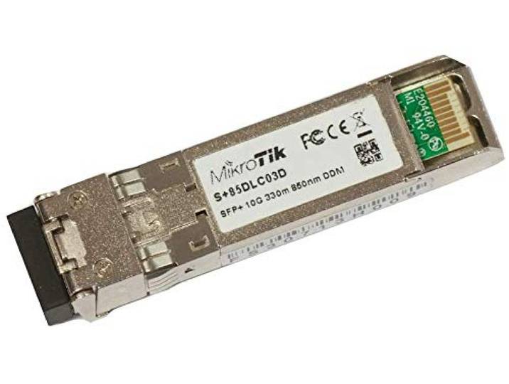 Mikrotik S+85DLC03D netwerk transceiver module Vezel-optiek 10000 Mbit/s SFP+ 850 nm