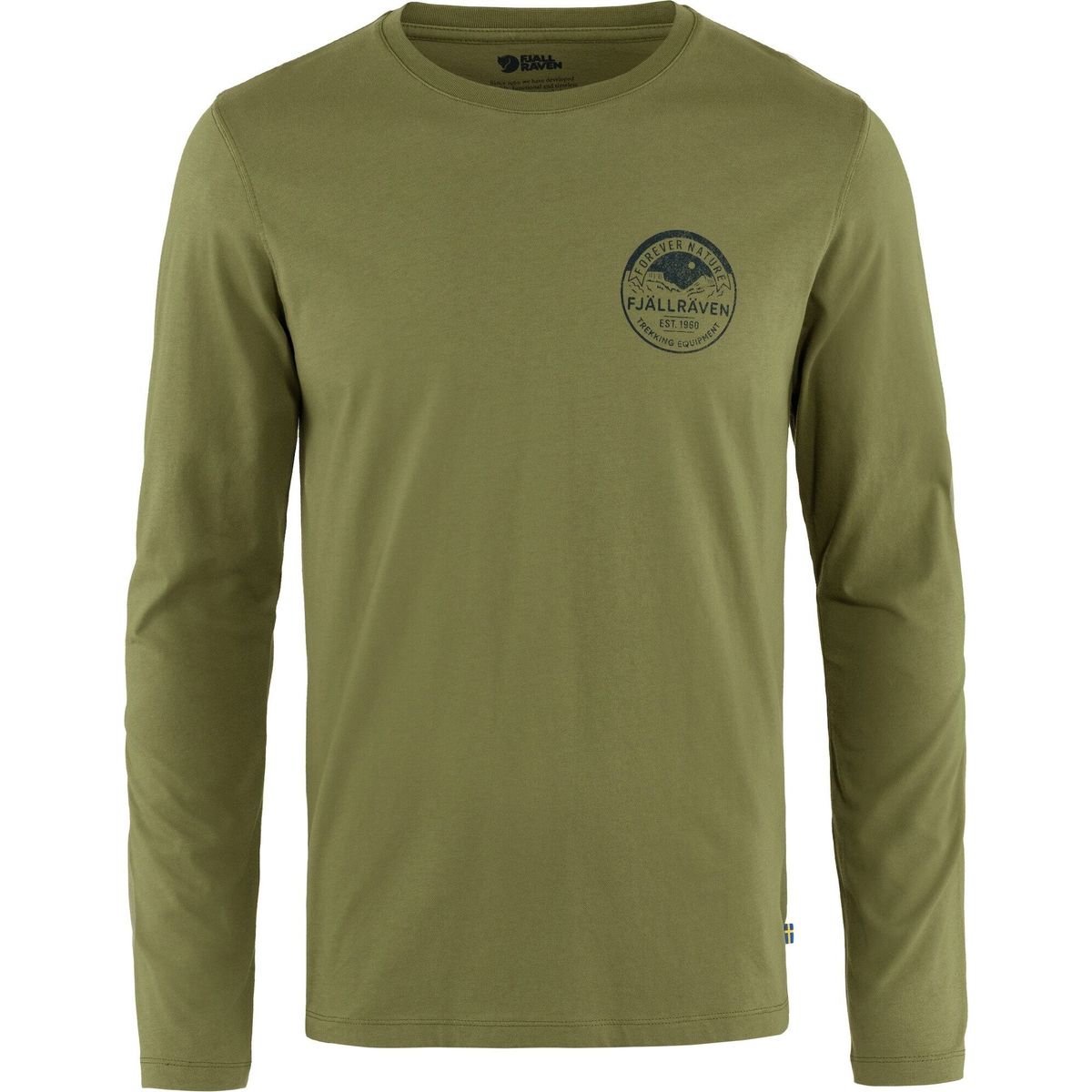 Fjällräven Forever Nature Badge LS M caper green (677) M F87303-677-M