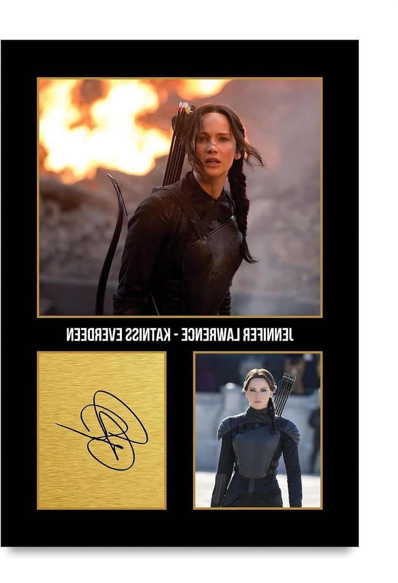 Gesigneerde Foto Film Poster Wanddecoratie A4 Zwart