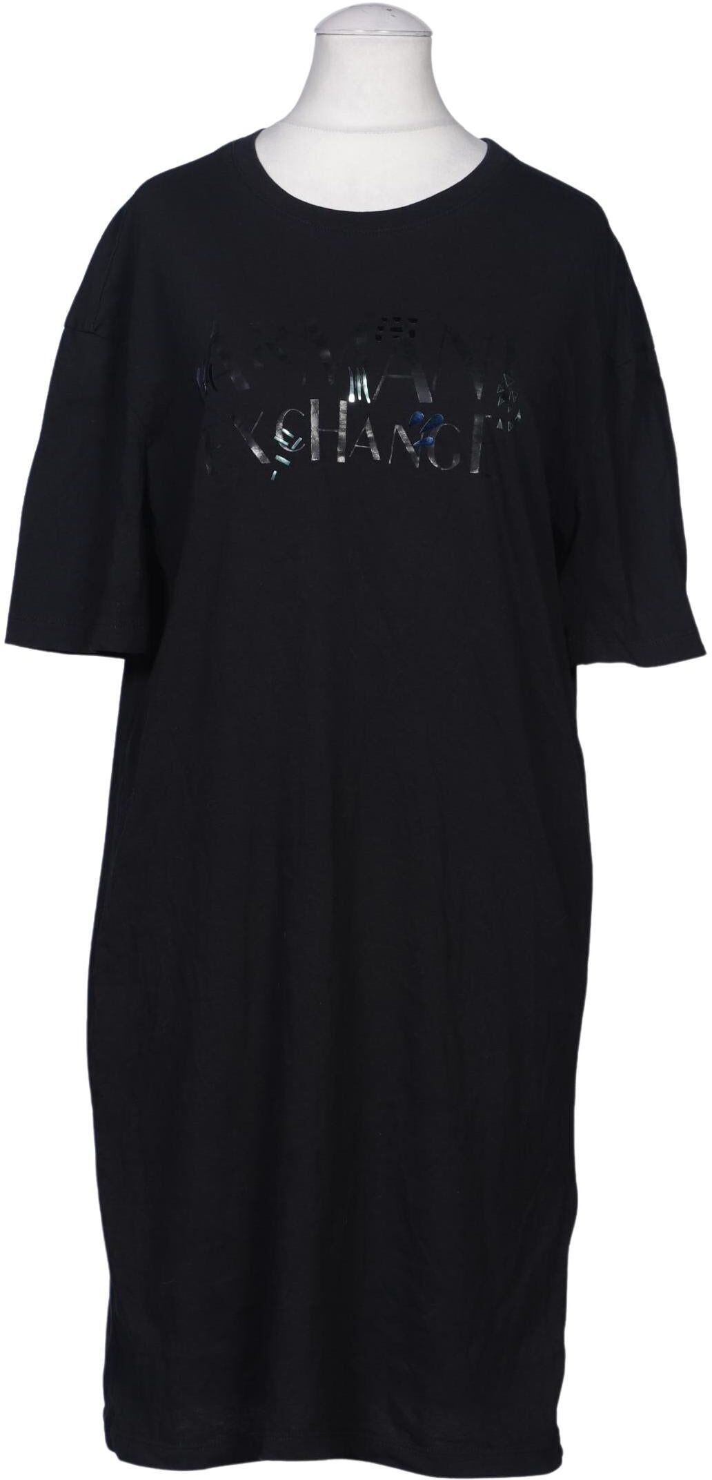 AX Armani Exchange Damen Kleid, Schwarz, Gr. S, Baumwolle - Second Hand