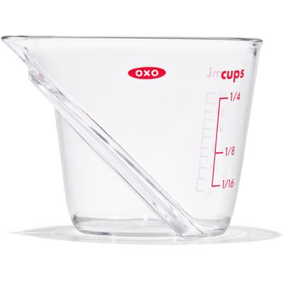 Messbecher OXO GOOD GRIPS, transparent, Volumen 0,06 l, Kunststoff, Messbecher, 60 ml, spülmaschinenfest
