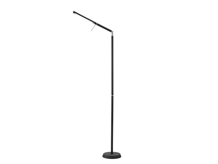 LED-Stehleuchte Filigran 18 x 162cm Schwarz Eisen, lackiert Nicht austauschbare LEDs