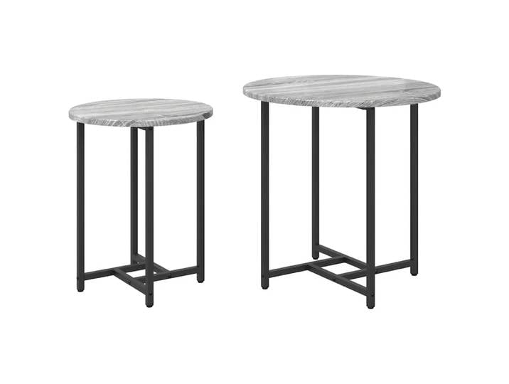 VidaXL - Beistelltisch-set holzwerkstoff, One Size, Sonoma-Eiche