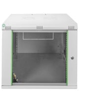 Netzwerkschrank Dynamic Basic Serie 600x600 mm (BxT), IT-Schrank hellgrau, 9 Höheneinheiten
