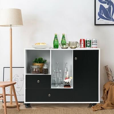 Lirago Lateral Mobile Filing Cabinet with 2 Drawers