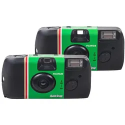 Fujifilm QuickSnap Flash FASH.27, Sofortbildkamera, Schwarz, Grün